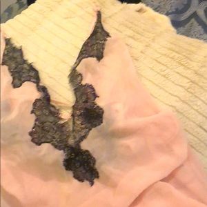 Victoria Secret pink silk lingerie